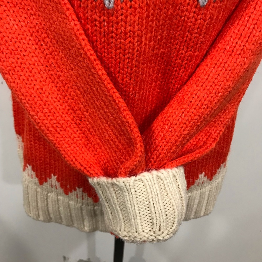 FAIR ISLE MOCK NECK SWEATER SMALL - Picture 9 of 11